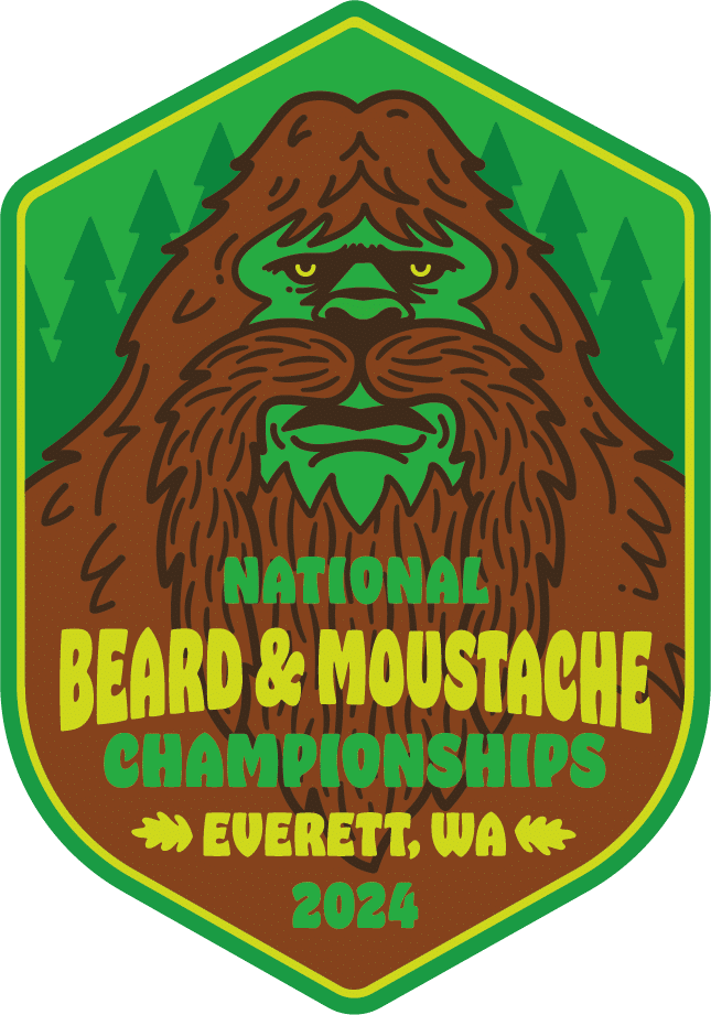 2024 National Beard and Moustache Championships Logo