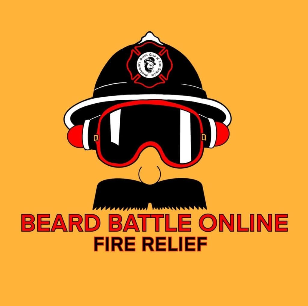 Beard Battle Online: Fire Relief | Los Angeles Logo