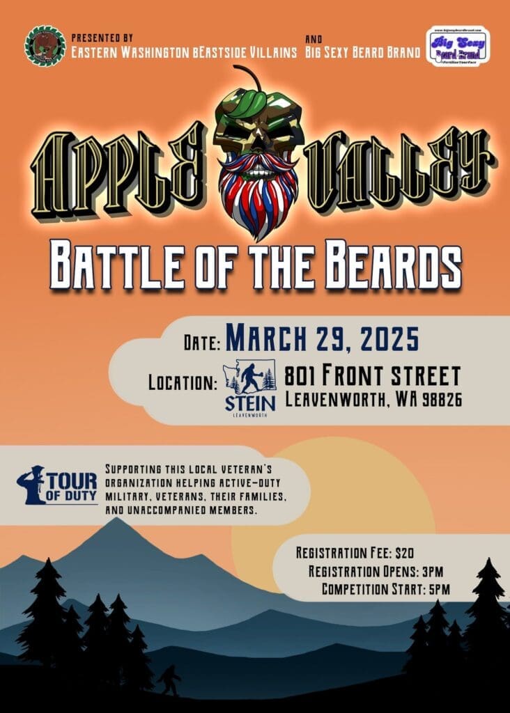 Apple Valley Battle of the Beards 3 | Leavenworth Washington Logo