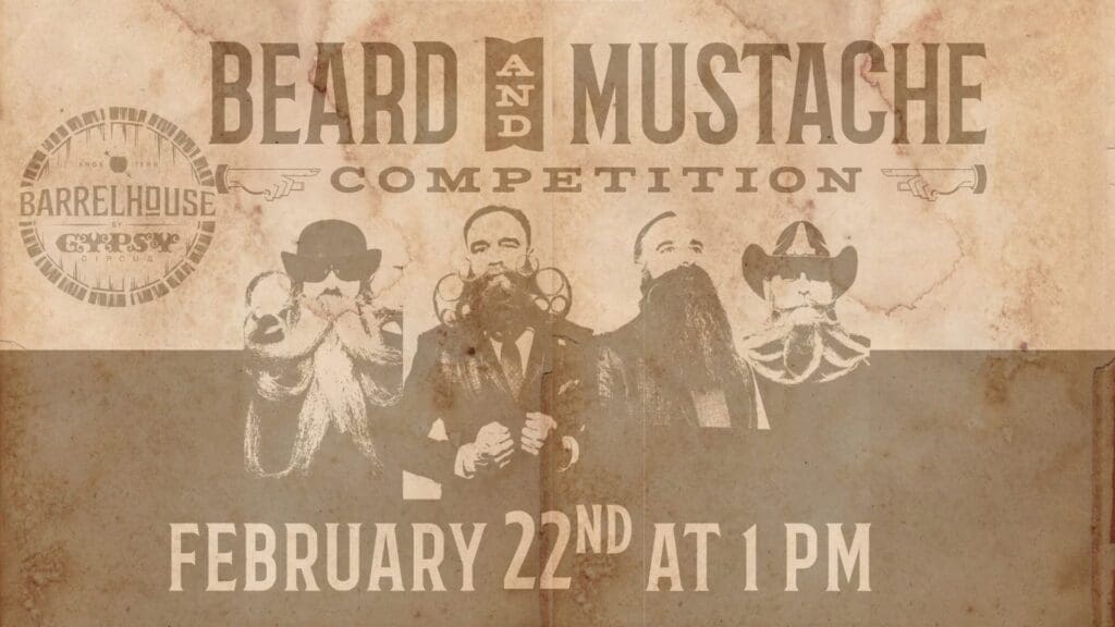 Barrelhouse Annual Beard and Mustache Competition | Knoxville, Tennessee Logo