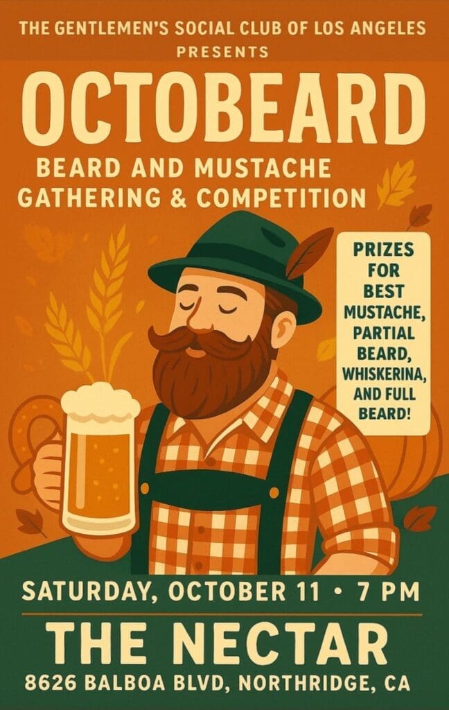 Octobeard: Gathering and Beard & Mustache Competition | Los Angeles, California Logo