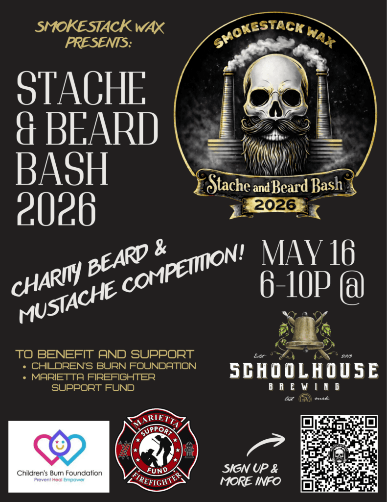 Stache and Beard Bash 2026 | Marietta, Georgia Logo